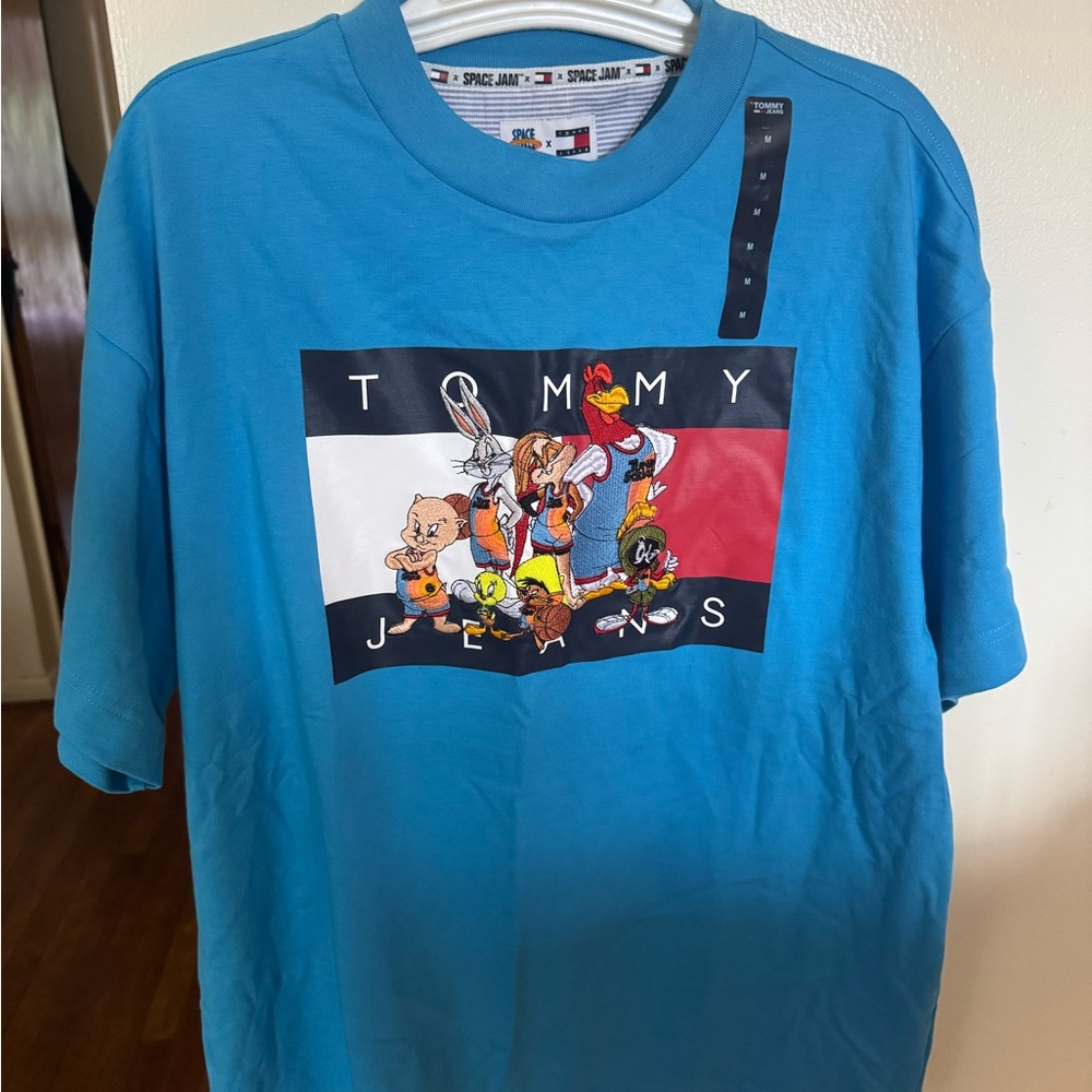 Tommy Hilfiger Oversized Blue Short Sleeve Tee Brand New with Tag